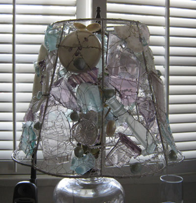 Key West Beach Glass Lamp