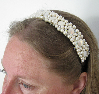 Pearl and Crystal Headband